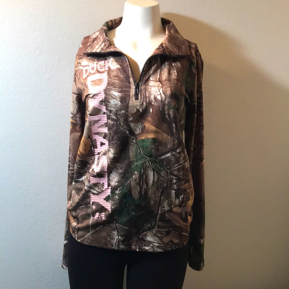 Camo duck dynasty shirt nylon XL